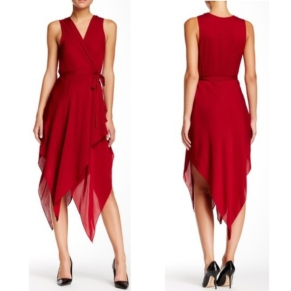 Haute Hippie Dresses & Skirts - HAUTE HIPPIE silk handkerchief hem dress✨S